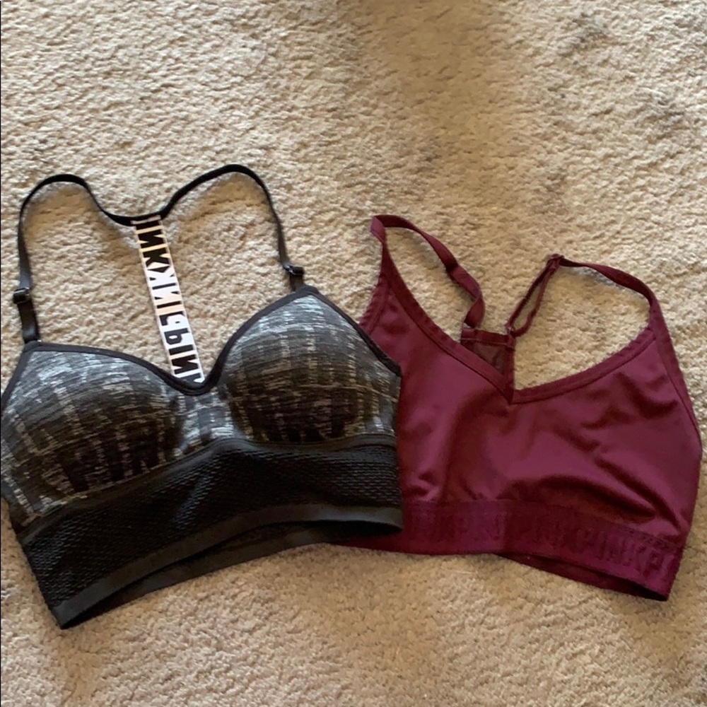 PINK sports bras